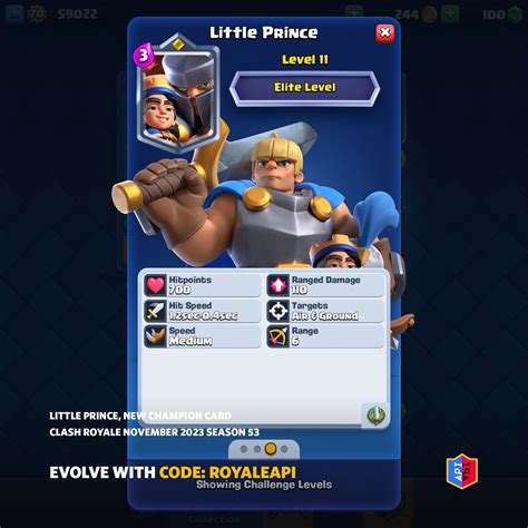 new clash royale champion leak|Little Prince In